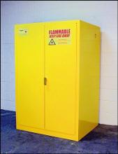 Flammable Liquids Storage If an area has quantities greater than 10 gallons, they must be stored in an approved flammable liquids storage