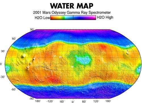 Mars Odyssey, Mars Surveyor Orbiter Mars weather and climate radiation hazards (martian radiation environment experiment) gamma-ray