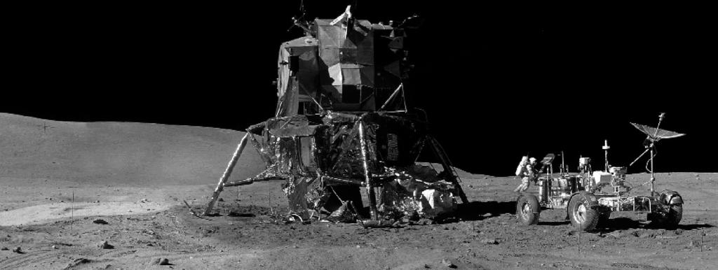 2 Astronauts used a moon buggy to explore the moon.