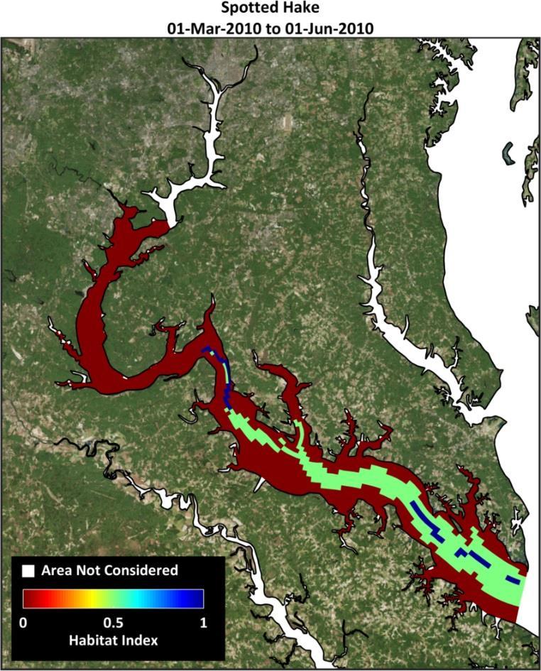 Extend to Areas Not Sampled: Potomac River March May