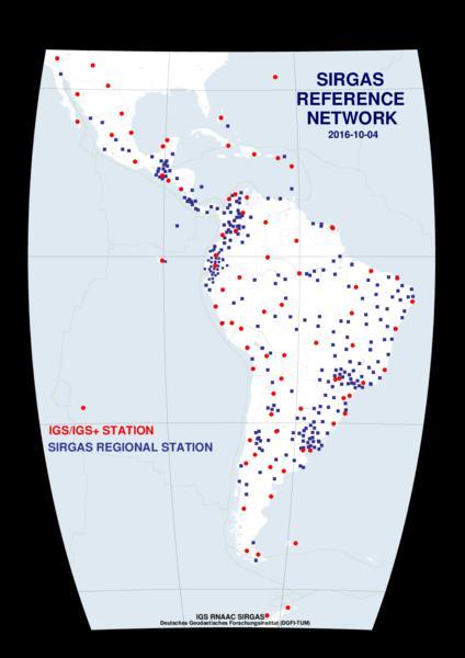 SIRGAS-CON Network SIRGAS Continuous Operation Network GNSS stations with coordinates and velocities determined with very high accuracy