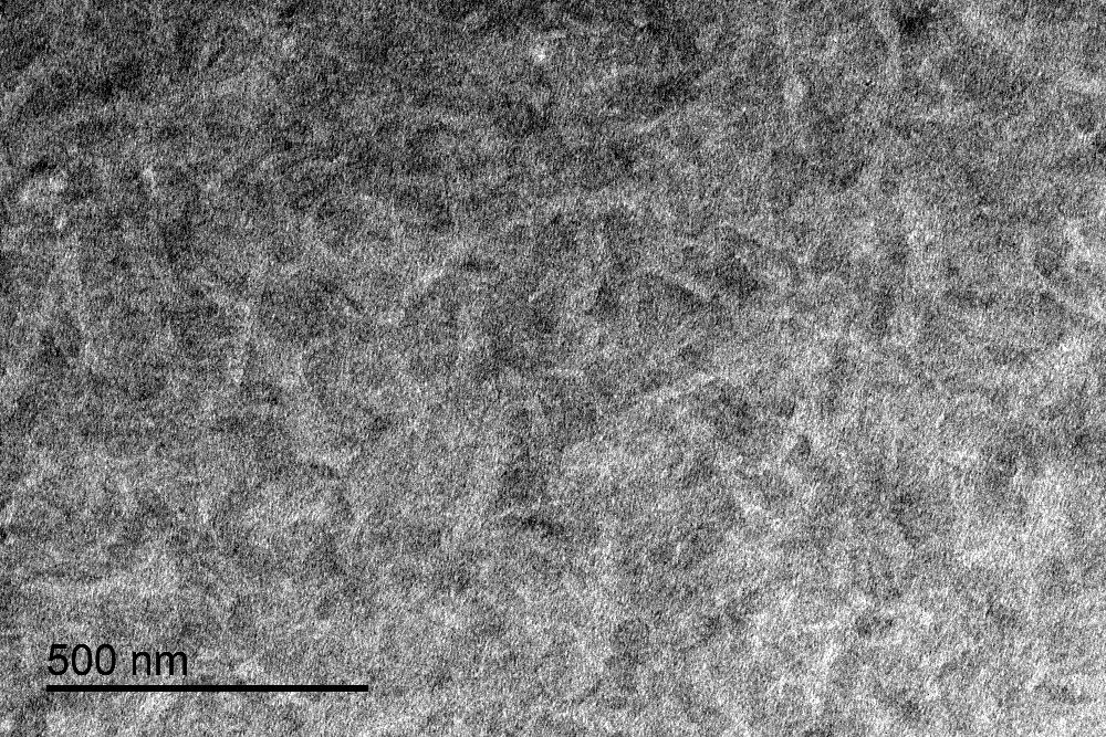 Variations in Blend Film Morphology Transmission electron microscopy (TEM) was performed to study the nanoscale blend morphology of these donor-acceptor blend films, in order to characterise any