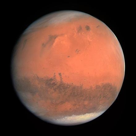 Mars Length of a year: 687 Earth days Smaller size than Earth 2 moons Known as the Red planet because