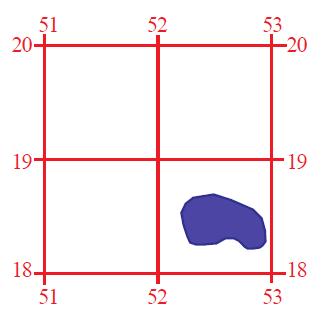 4 Figure Grid Reference Eastings (Left) 52 Northings