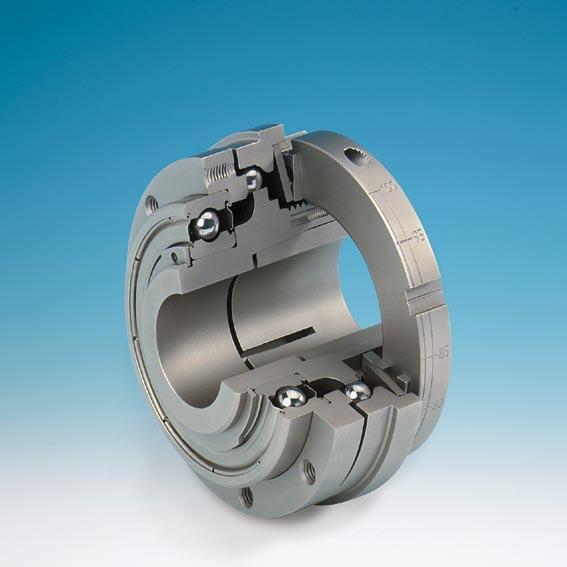 ES -Compact - the economically viable protection for machines Function If the set limit torque is exceeded, the clutch disengages. The torque drops immediately.