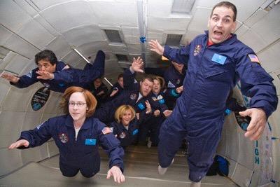 WEIGHTLESSNESS Astronauts in orbit are said to be weightless