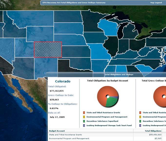 Transparency and Accountability Federal agencies are using GIS on the Web to show how they are meeting public needs across the country and account for their actions.
