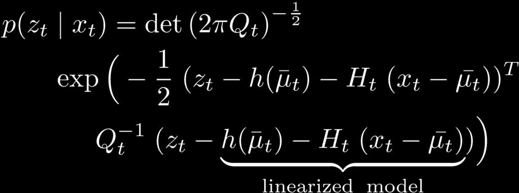 Linearized Observation Model The linearized