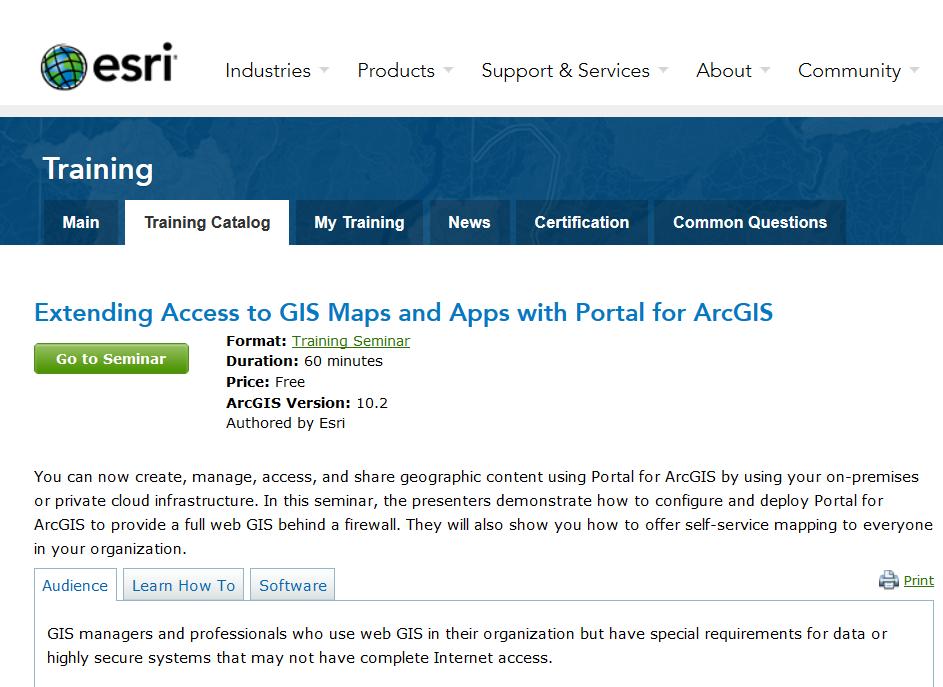 Resources Extending Access to GIS