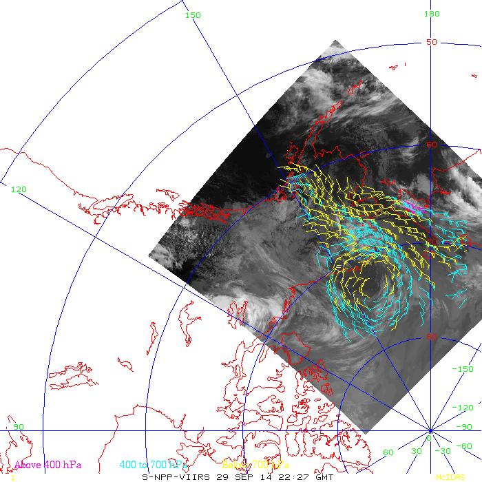 Single-satellite Winds: VIIRS The VIIRS polar winds product is now operational (May 2014).