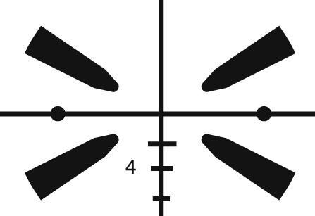 6. Using the model ATOS3.0A2 Reticle The ATOS3.0A2 reticle has a number of features designed to assist the marksman in determining and compensating for range to the target.