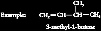 1 2 3 4 5 6 CH 3 -CH 2 -CH 2 -CH=CH-CH 3 2-hexene 3 4 NAMING ALKENES WITH MULTIPLE DOUBLE BONDS Step 1: Follow the same naming instructions for alkenes with one double bond, except