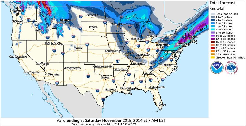 Total Forecast Snowfall http://www.crh.noaa.