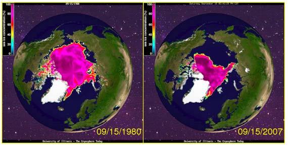 7% per decade Arctic summer