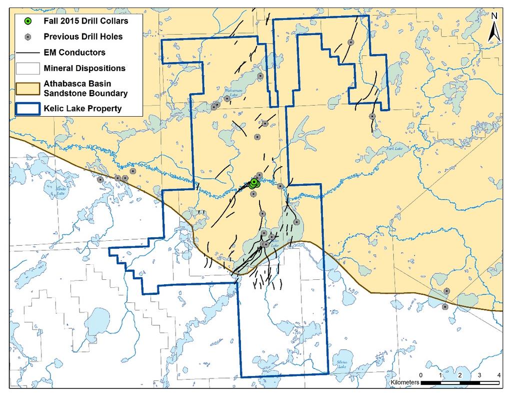 A Premier Uranium Explorer in Canada s Athabasca Basin Kelic Lake Property 100% owned, 11,629 ha in 9 claims Located on southern margin of the Athabasca Basin Relatively shallow sandstone cover (~190
