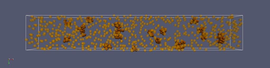15µm Simulation setup Numerical model Particle dynamics (SDE) Coupling BD with LBM Case study: example Crystal