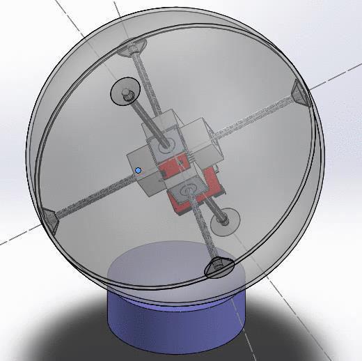 Air Bearing and Sphere Air bearing size (thus rotor diameter) was specified as a project