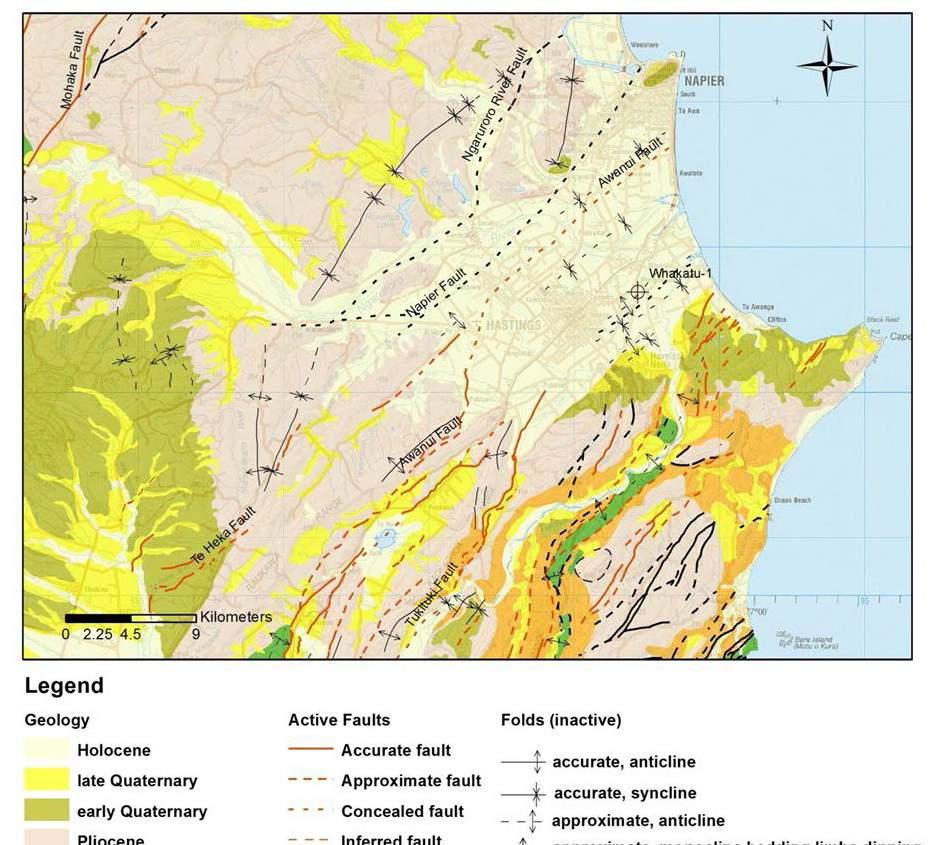 3.2 SUB-SURFACE GEOLOGY The geological setting of the Heretaunga Plains and the data and methods used to model the stratigraphy are described in more detail in Appendix 5.