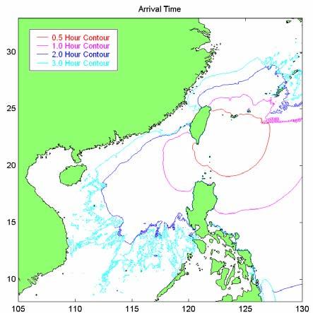 Figure 30 Max tsunami heights along Vietnam shoreline (Left) and along Luzon shoreline (all segments along Manila Trench) Figure 31 Max tsunami heights along Southeast
