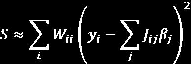Approximating the surface as a quadratic The objective function is quadratic with respect to the parameters only in a region close to its minimum value, where the truncated Taylor series is a good
