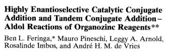 They have developed monodenate phosphoramidite ligands for use in asymmetric catalysis... P N Angew. Chem. Int. Ed. Engl.