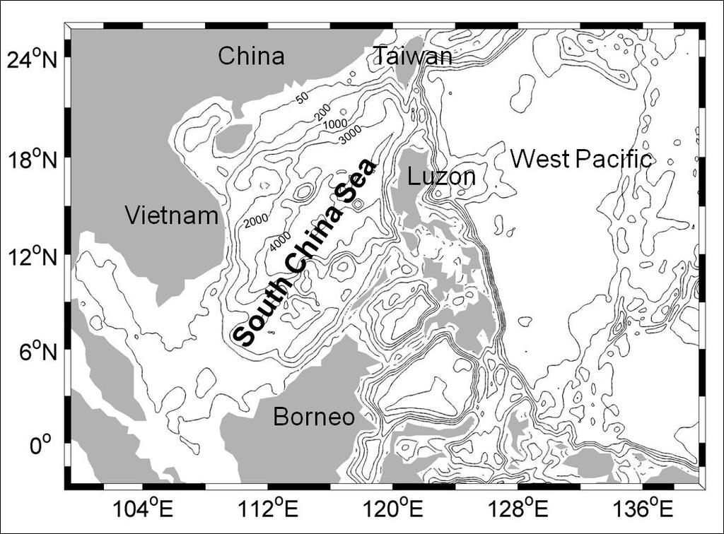 2.3 South China Sea Model Configuration Region -5 o N 26 o N 98 o E 140 o E Horizontal
