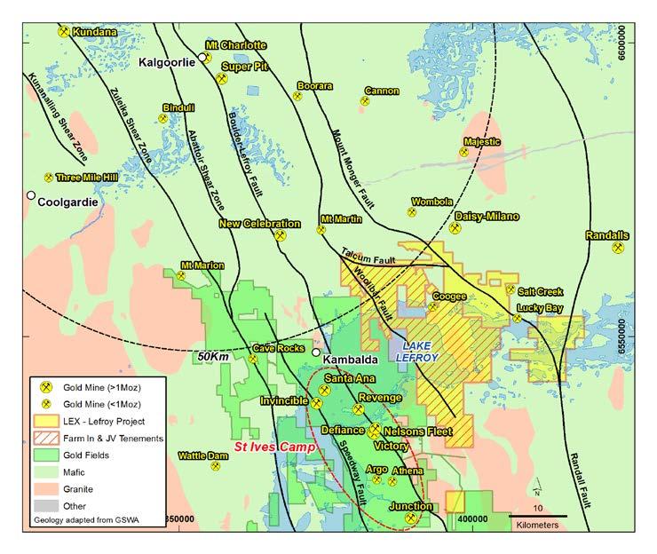 ASX Announcement 3 September 2018 About Lefroy Exploration Limited and the Lefroy Gold Project Lefroy Exploration Limited is a WA based and focused explorer taking a disciplined methodical and
