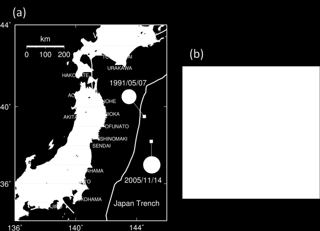 Though many aftershocks occurred, they were not large enough to trigger strong motion instruments. Here we select the 07 May 1991 OR earthquake as the element event (Fig. 2(a)).