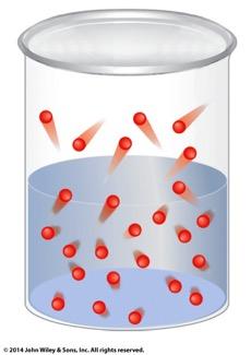 Evaporation Evaporation or Vaporization: Escape of molecules from the liquid to the gas phase.