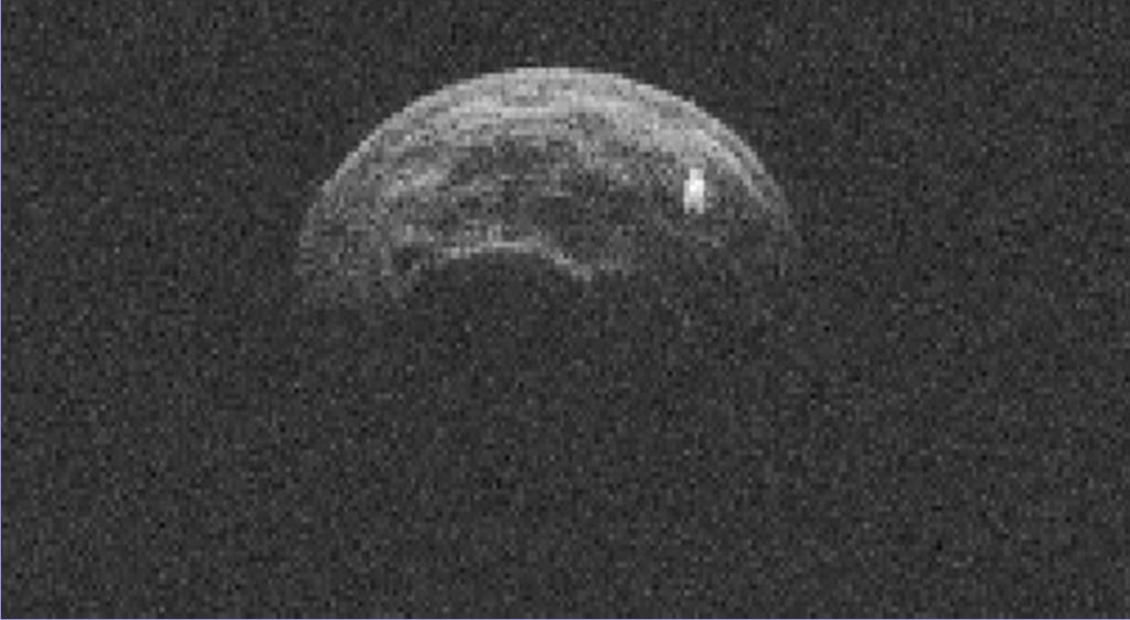 Main Asteroid is about 330 meters across; satellite is about 70 meters across (it s small and