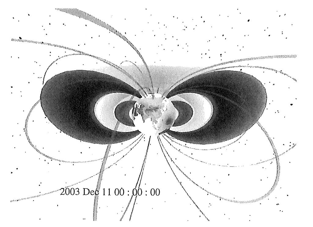 Schematic depiction of Earth s electron radiation belts.