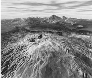Volcanism on Venus Volcanic Features on Venus Sapas Mons (radar image) ~