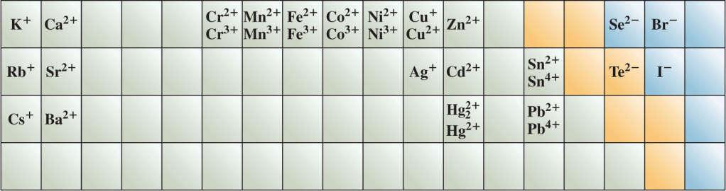 Ions of Main Group Elements Species with identical electron configurations to the noble gas to the right are called isoelectronic