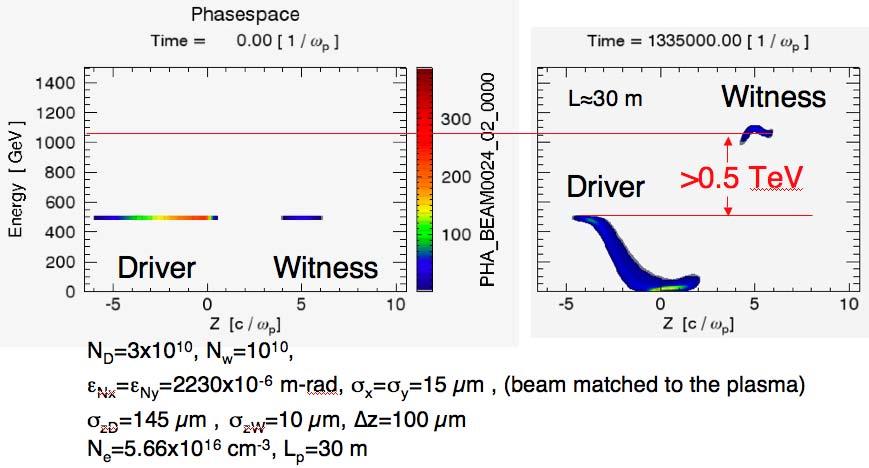 Recall Why We Want Drive + Witness Bunch 1 PLASMA WAKEFIELD (e ) Simulations by C.