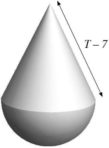 A4 T is the number that you will receive A solid is formed by joining a right circular cone with base of radius 3cm, to a