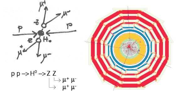FIGURE 3: A Feynman diagram for Higgs
