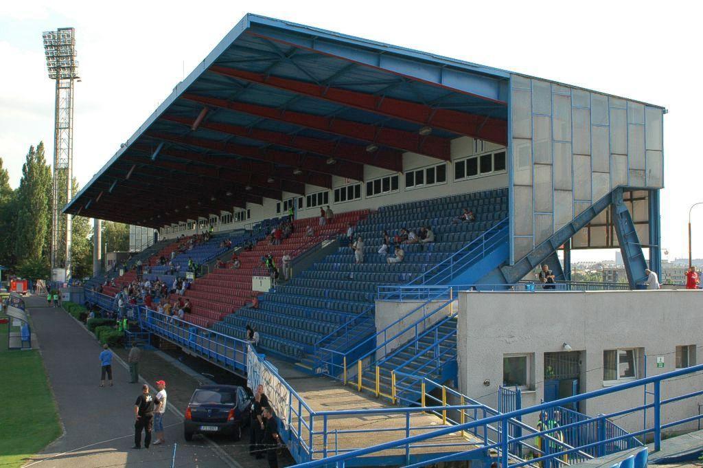 Patform of footba stadium, Ostrava Bazay