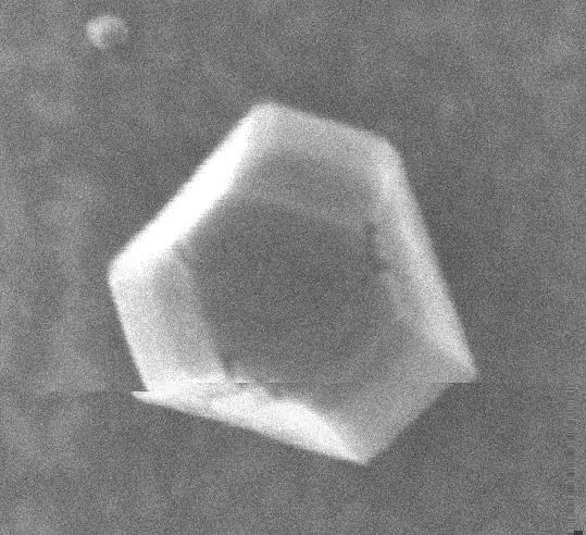 Figure 2(a) displays an overview of an 8x6 µm 2 area of the sample, confirming the growth of isolated nano-diamonds with a density of 1.7-2.