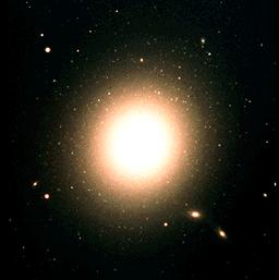 Types of Galaxies: The Hubble Sequence Elliptical galaxies are almost featureless and have almost elliptical isophotes. They are made up of old stars (Population II).