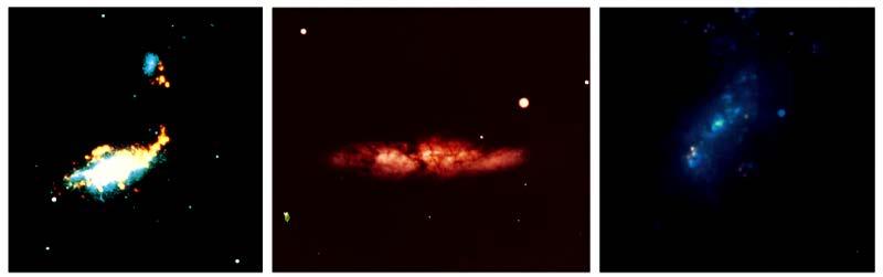 Irregular Galaxies NGC 4485-Irr II M82-Irr II Irr I No morphological symmetry Lots of