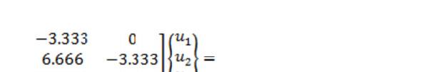 finite elements, 1 10 5 Boundary Conditions:u 1 = 0, u 3 = 1.2 mm, F 1 = F 3 = 0 u 2 = 1.