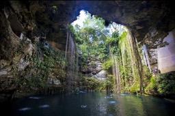 Aqueous solutions Chemical reactions that occur in water are responsible for creation of cenotes.