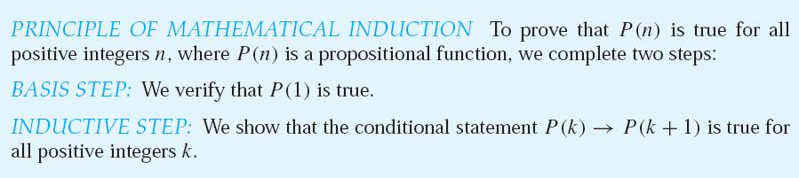 Section 1: Mathematical Induction 3.