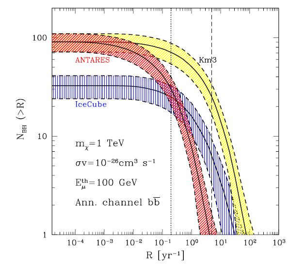 Neutral Particles from IMBHs IMBHs could provide strong evidence for Dark Matter in γ and ν s Spots off the galactic plane, no X-ray counterparts large field of