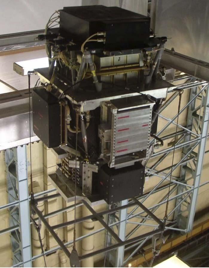 Figure 3: A photograph of the PAMELA telescope. ray propagation models. Concomitant goals include the study of solar physics, solar modulation and radiation belts.