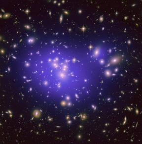 Gravitational lensing Hubble Space Telescope, Abell1689, 2003 ~2mln light ye