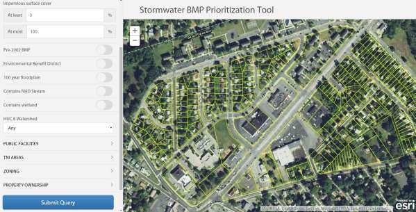 Stormwater BMP Prioritization Tool Web-based application Non-GIS users