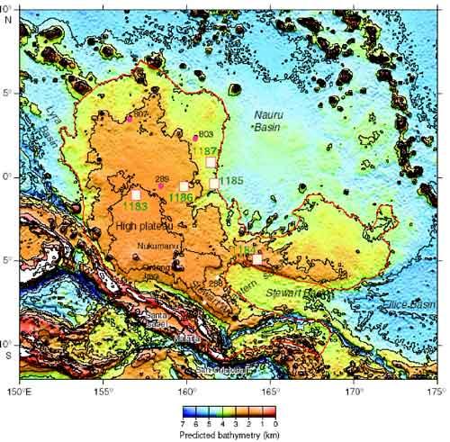De Carlo, OCN201Sp2010 Oceanic Plateaus: Ontong-Java Largest in the world (36 Mkm 3 ) In the South West Pacific Ocean Formed 122 My ago,