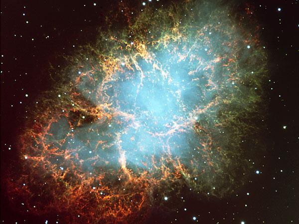 Crab Nebula (M1) Optical image VLT Explosion seen in 1054 by