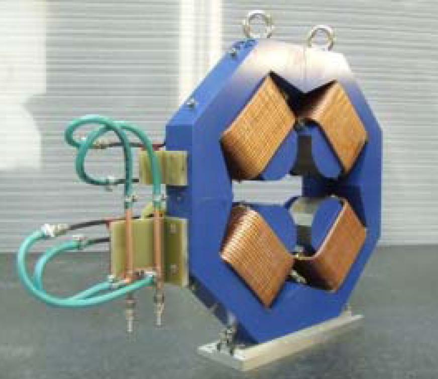 coil. An iron-dominated electromagnetic quadrupole is shown in Fig. 10.
